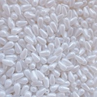 perly biele 6x10 mm kvapka